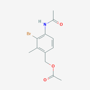 (4-Acetamido-3-bromo-2-methylphenyl)methyl acetate