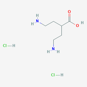 molecular formula C6H16Cl2N2O2 B1377312 4-氨基-2-(2-氨基乙基)丁酸二盐酸盐 CAS No. 1384651-82-4