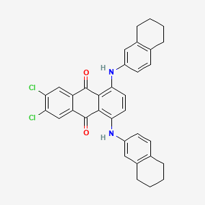 9,10-Anthracenedione, 2,3-dichloro-5,8-bis[(5,6,7,8-tetrahydro-2-naphthalenyl)amino]-