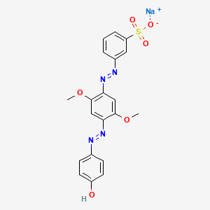 Benzenesulfonic acid, 3-[[4-[(4-hydroxyphenyl)azo]-2,5-dimethoxyphenyl]azo]-, monosodium salt