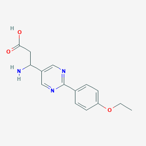 3-Amino-3-[2-(4-ethoxyphenyl)pyrimidin-5-yl]propanoic acid