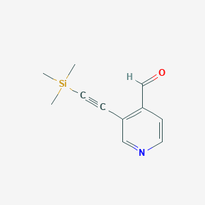 3-((Trimethylsilyl)ethynyl)isonicotinaldehyde