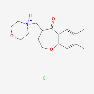 1-Benzoxepin-5(2H)-one, 3,4-dihydro-7,8-dimethyl-4-(morpholinomethyl)-, hydrochloride