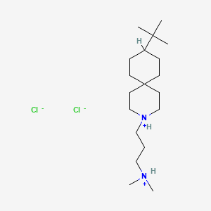 3-Azaspiro(5.5)undecane, 9-tert-butyl-3-(3-(dimethylamino)propyl)-, dihydrochloride