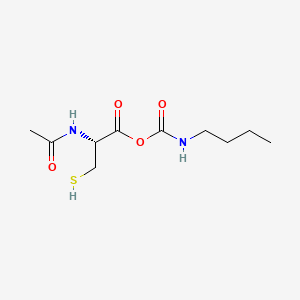 L-Cysteine, N-acetyl-, butylcarbamate (ester)