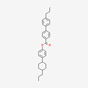 molecular formula C31H36O2 B13773313 [4-(4-Propylcyclohexyl)phenyl] 4-(4-propylphenyl)benzoate 