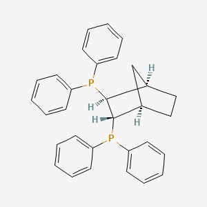 molecular formula C31H30P2 B13773314 [(1R,2S,3S,4R)-3-diphenylphosphanyl-2-bicyclo[2.2.1]heptanyl]-diphenylphosphane 