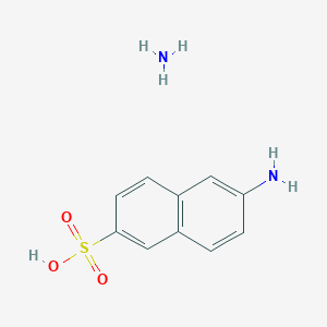 molecular formula C10H12N2O3S B13773317 2-Naphthalenesulfonic acid, 6-amino-, monoammonium salt CAS No. 70682-62-1