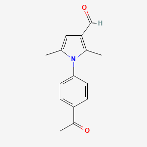 1-(4-acetylphenyl)-2,5-dimethylpyrrole-3-carbaldehyde