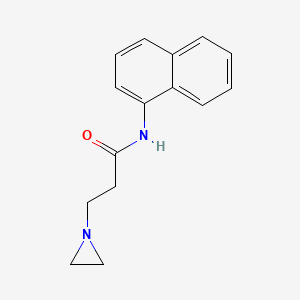 1-Aziridinepropionamide, N-(1-naphthyl)-