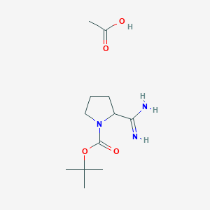 Acetic acid; tert-butyl 2-carbamimidoylpyrrolidine-1-carboxylate
