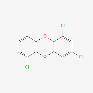 molecular formula C12H5Cl3O2 B13773354 1,3,6-Trichlorodibenzo-p-dioxin CAS No. 82291-33-6