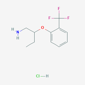 1-[(1-Aminobutan-2-yl)oxy]-2-(trifluoromethyl)benzene hydrochloride