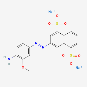 7-((4-Amino-3-methoxyphenyl)azo)-1,5-naphthalenedisulfonic acid, disodium salt