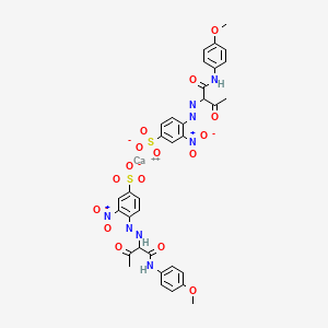 Calcium 4-[[1-[[(4-methoxyphenyl)amino]carbonyl]-2-oxopropyl]azo]-3-nitrobenzenesulfonate