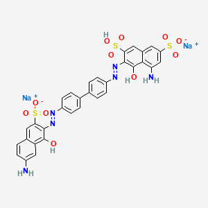 2,7-Naphthalenedisulfonic acid, 5-amino-3-((4'-((7-amino-1-hydroxy-3-sulfo-2-naphthalenyl)azo)(1,1'-biphenyl)-4-yl)azo)-4-hydroxy-, disodium salt