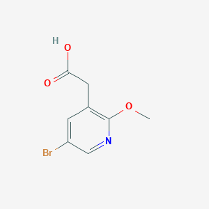 molecular formula C8H8BrNO3 B1377339 2-(5-Bromo-2-methoxypyridin-3-yl)acetic acid CAS No. 1227593-20-5