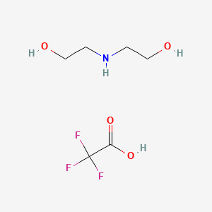 molecular formula C6H12F3NO4 B13773415 DI(2-Hydroxyethyl)ammonium trifluoroacetate 