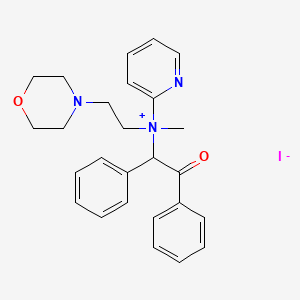 (alpha-Benzoylbenzyl)methyl(2-morpholinoethyl)(2-pyridyl)ammonium, iodide