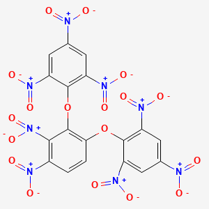 molecular formula C18H6N8O18 B13773431 Dinitro-1,2-bis(2,4,6-trinitrophenoxy)benzene CAS No. 94248-50-7