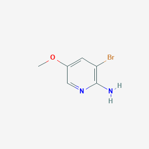 molecular formula C6H7BrN2O B1377346 3-Bromo-5-methoxypyridin-2-amine CAS No. 1379325-16-2