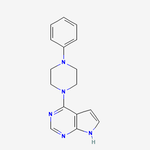 4-(4-phenylpiperazin-1-yl)-7H-pyrrolo[2,3-d]pyrimidine