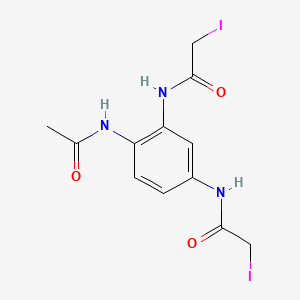 N-[4-acetamido-3-[(2-iodoacetyl)amino]phenyl]-2-iodoacetamide