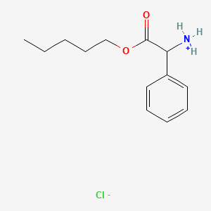 Glycine, 2-phenyl-, pentyl ester, hydrochloride, D,L-