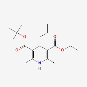 tert-Butyl ethyl 1,4-dihydro-2,6-dimethyl-4-propylpyridine-3,5-dicarboxylate