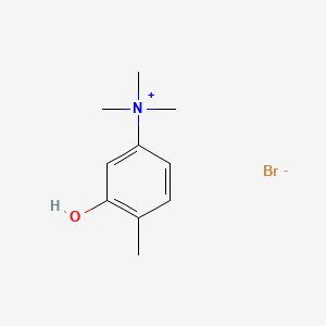 molecular formula C10H16BrNO B13773597 3-Hydroxy-4-methylphenyltrimethylammonium bromide CAS No. 64046-33-9