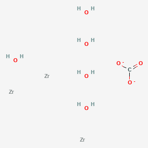 molecular formula CH10O8Zr3-2 B13773610 Zirconium carbonate oxide (Zr3(CO3)O5) CAS No. 69011-10-5