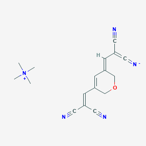 [(3Z)-2-cyano-3-[3-(2,2-dicyanoethenyl)-2H-pyran-5-ylidene]prop-1-enylidene]azanide;tetramethylazanium