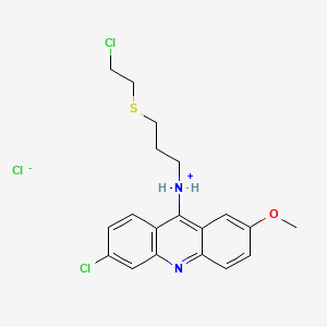 2-Methoxy-6-chloro-9-(3-(2-chloroethyl)mercaptopropylamino)acridine hydrochloride