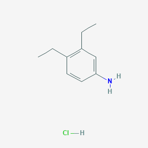 molecular formula C10H16ClN B1377365 3,4-Diethylaniline hydrochloride CAS No. 1071678-12-0