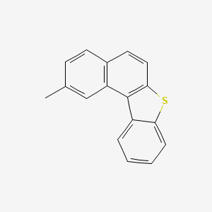 molecular formula C17H12S B13773876 Benzo(b)naphtho(1,2-d)thiophene, 2-methyl- CAS No. 84258-64-0