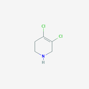molecular formula C5H7Cl2N B1377394 4,5-Dichloro-1,2,3,6-tetrahydropyridine CAS No. 1432680-16-4