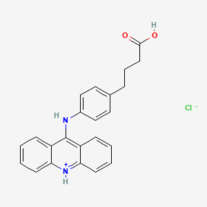 molecular formula C23H21ClN2O2 B13773961 4-(p-(9-Acridinylamino)phenyl)butyric acid, hydrochloride CAS No. 66147-36-2