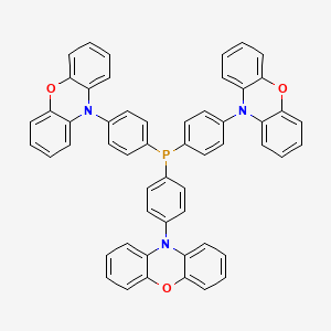 molecular formula C54H36N3O3P B13773982 Tris(4-(10H-phenoxazin-10-yl)phenyl)phosphane 