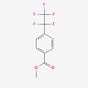 molecular formula C10H7F5O2 B13774012 4-(1,1,2,2,2-Pentafluoroethyl)benzoic acid methyl ester 