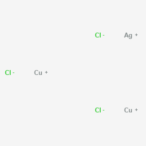 molecular formula AgCl3Cu2 B13774030 lambda3-Chloranylidenecopper; lambda3-chloranylidenesilver 