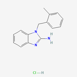 1-[(2-methylphenyl)methyl]-1H-1,3-benzodiazol-2-amine hydrochloride
