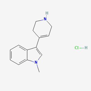 molecular formula C14H17ClN2 B1377419 1-methyl-3-(1,2,3,6-tetrahydropyridin-4-yl)-1H-indole hydrochloride CAS No. 1432678-78-8