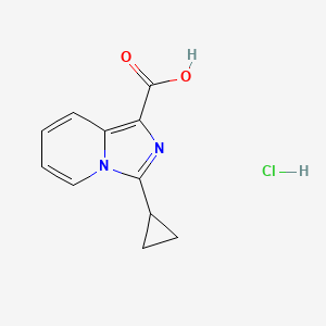 3-Cyclopropylimidazo[1,5-a]pyridine-1-carboxylic acid hydrochloride
