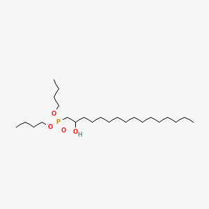 molecular formula C24H51O4P B13774354 Dibutyl (2-hydroxyhexadecyl)phosphonate CAS No. 68992-15-4