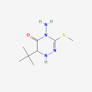 1,2,4-Triazin-5(4H)-one, 4-amino-6-(1,1-dimethylethyl)-1,6-dihydro-3-(methylthio)-