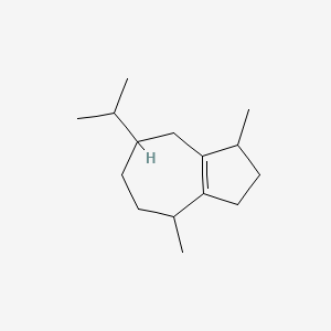 molecular formula C15H26 B13774395 1,4-Dimethyl-7-(propan-2-yl)-1,2,3,4,5,6,7,8-octahydroazulene CAS No. 68907-19-7