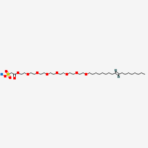 Sodium 2-((3,6,9,12,15,18,21-heptaoxanonatriacont-30-enyl)oxy)-2-oxoethane-1-sulphonate