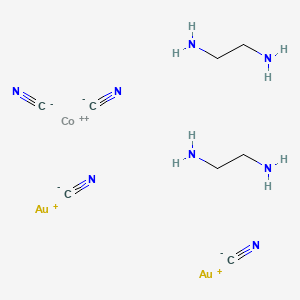 Cobaltous ethylenediamine di(aurous cyanide)