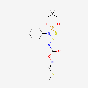 methyl N-[[cyclohexyl-(5,5-dimethyl-2-sulfanylidene-1,3,2lambda5-dioxaphosphinan-2-yl)amino]sulfanyl-methylcarbamoyl]oxyethanimidothioate