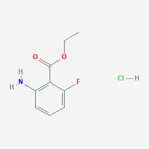 molecular formula C9H11ClFNO2 B1377448 2-氨基-6-氟苯甲酸乙酯盐酸盐 CAS No. 1432680-72-2